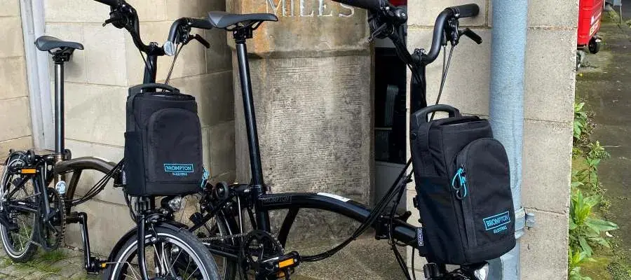 two brompton bikes